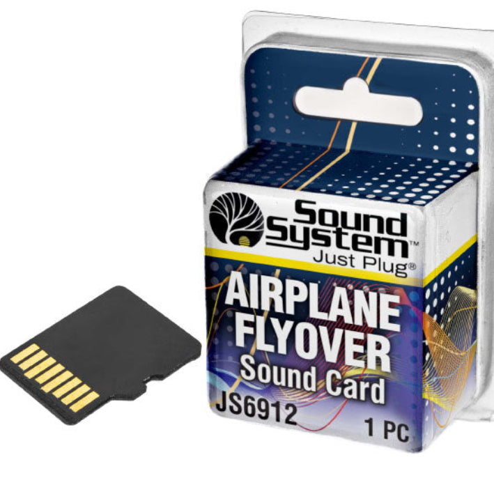 Woodland Scenics JS6912 Just Plug Airplane Flyover Sound Card Model Railroad