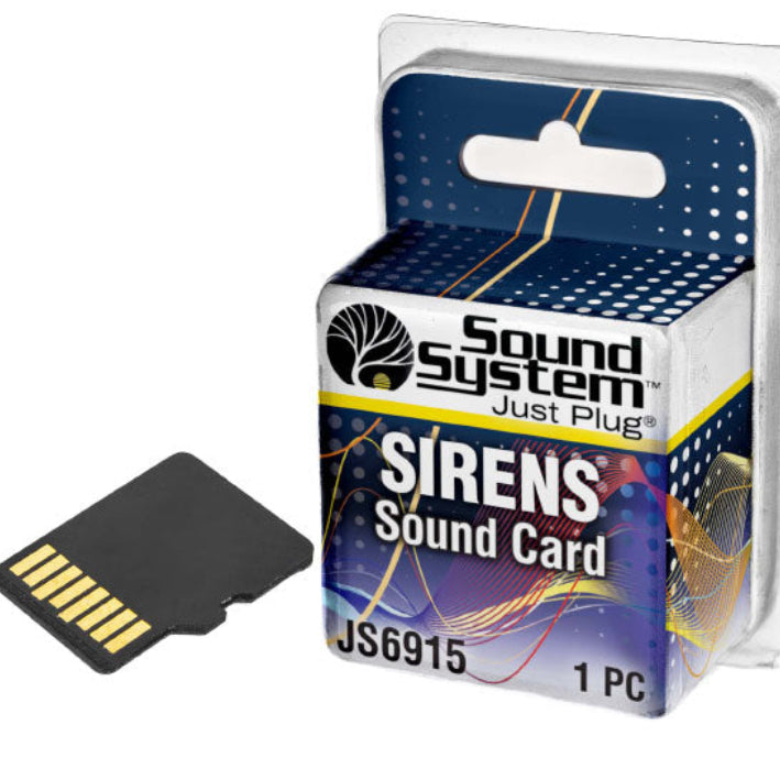 Woodland Scenics JS6915 Sirens Sound Card Just Plug Sound System