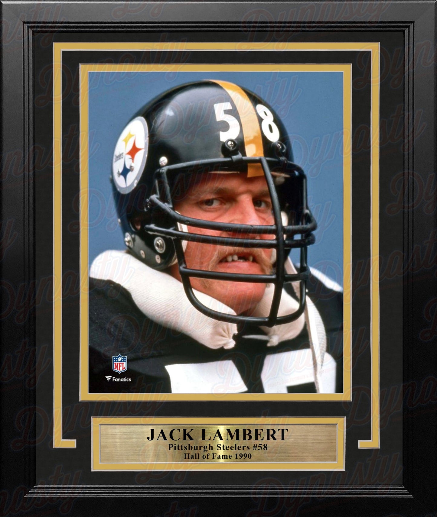 Jack Lambert Snarl Pittsburgh Steelers 8" x 10" Framed Football Photo