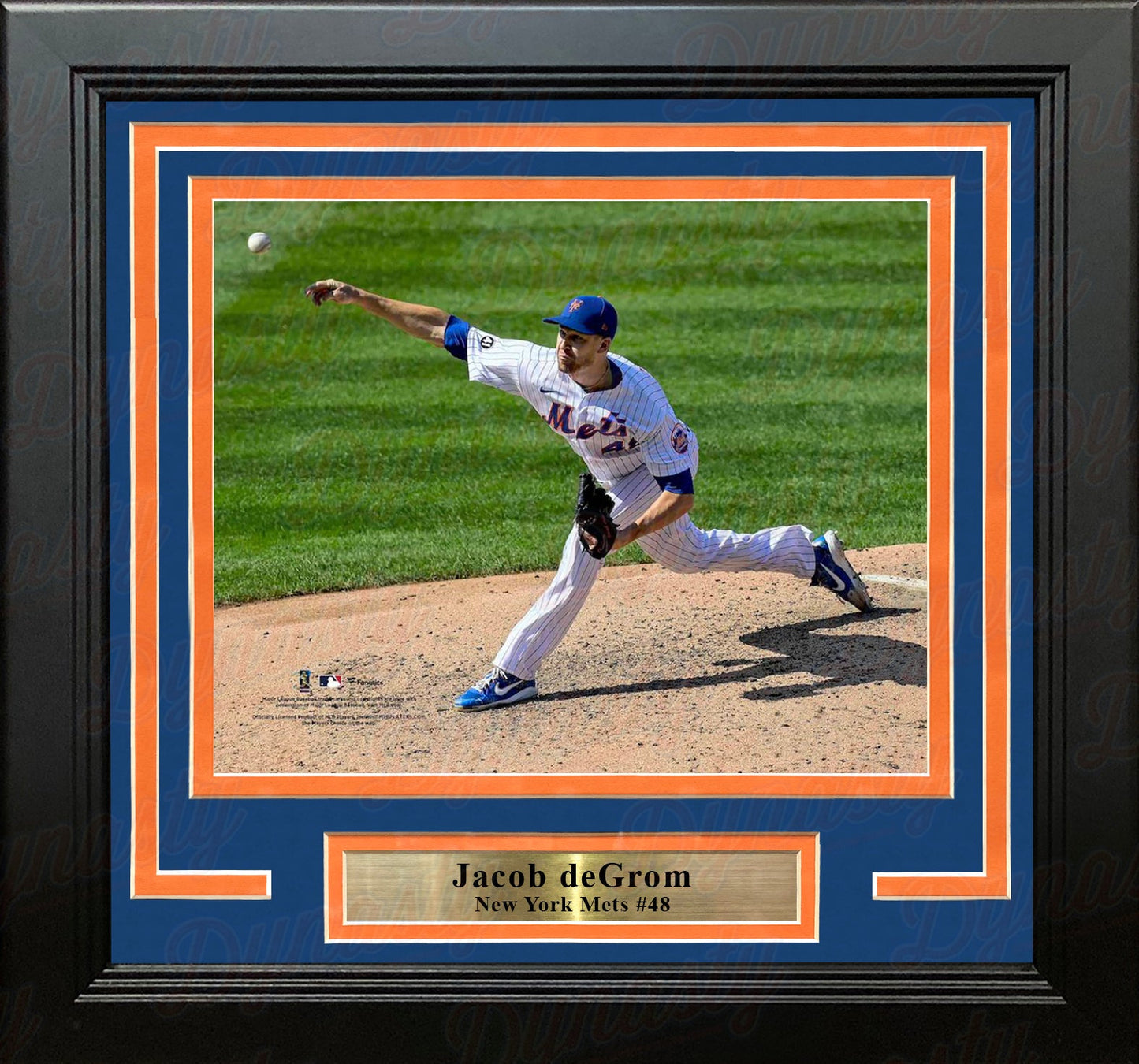 Jacob deGrom in Action New York Mets 8" x 10" Framed Baseball Photo