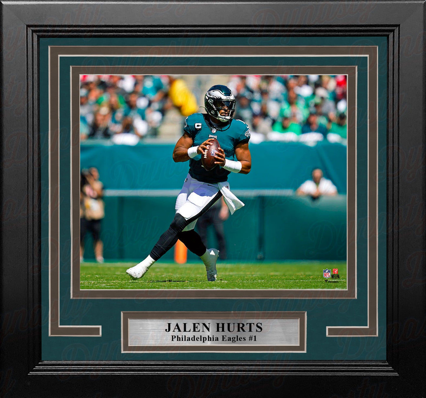 Jalen Hurts in Action Philadelphia Eagles 8" x 10" Framed Football Photo