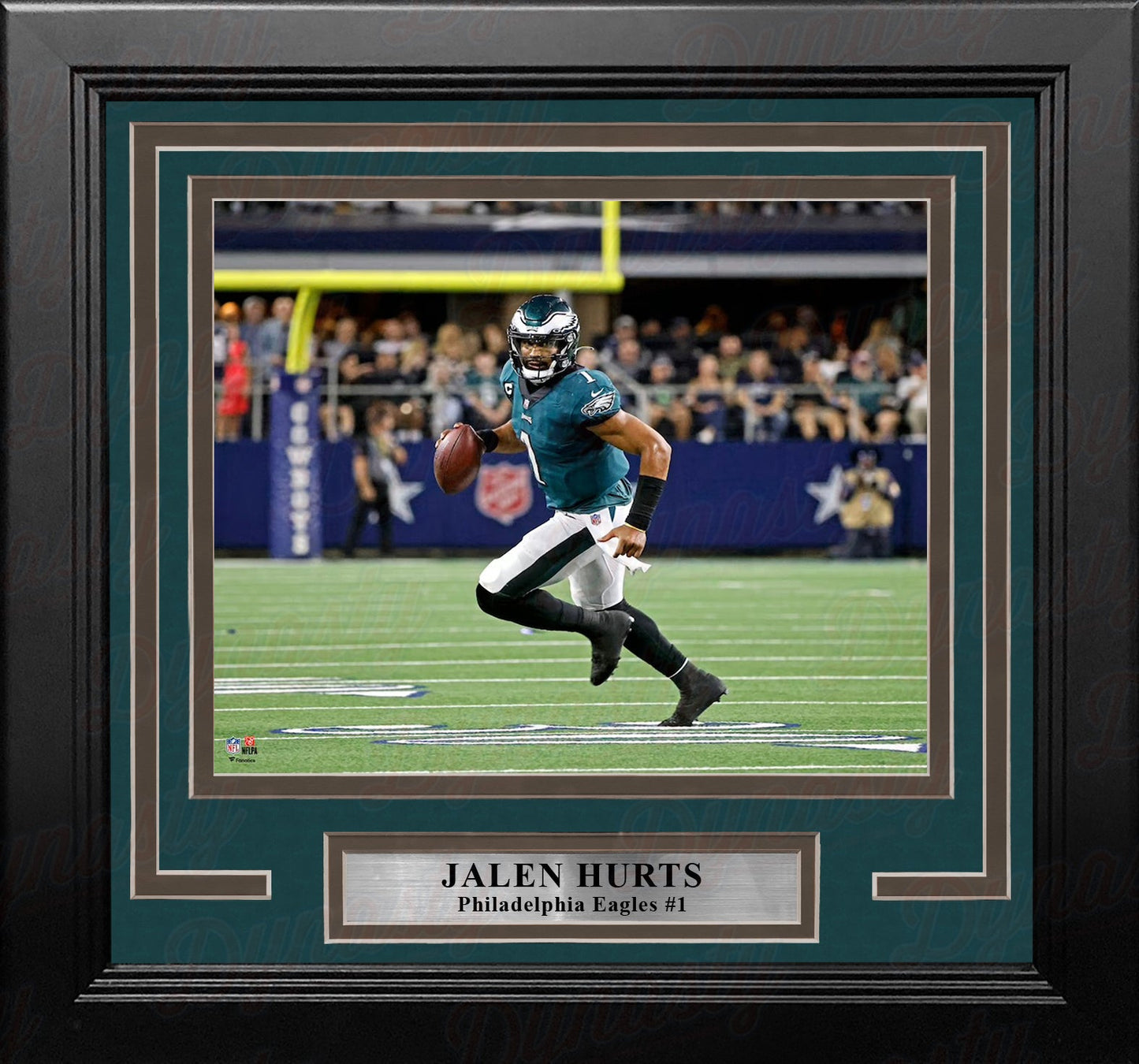 Jalen Hurts Running Action Philadelphia Eagles 11" x 14" Framed Football Photo