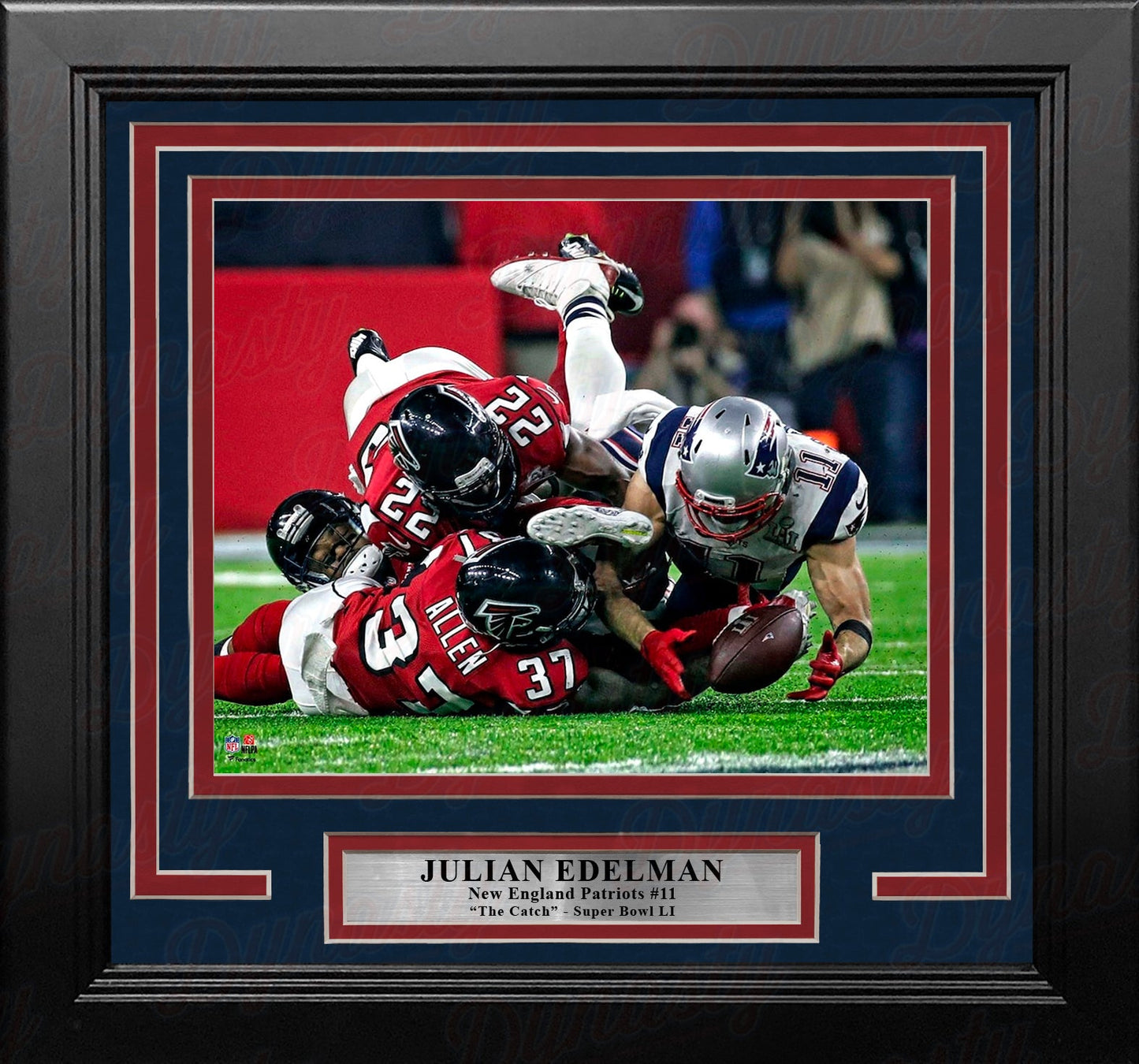 Julian Edelman Super Bowl LI Catch New England Patriots 8" x 10" Framed Football Photo