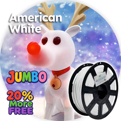 American White: Recycled PET-G <mark>Now with 20% more, FREE!</mark>
