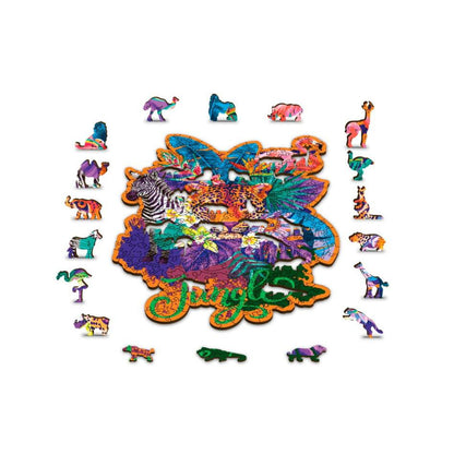 Jungle 300 Piece Wood Jigsaw Puzzle Wooden City