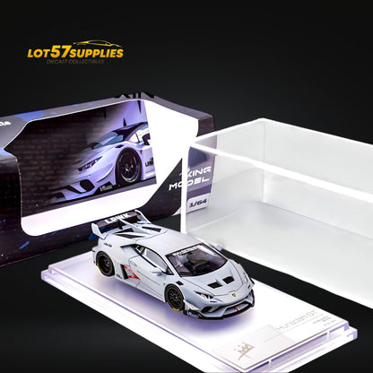 (Pre-Order) King Model Lamborghini Huracan LBWK Air Force Grey 1:64