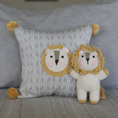 Lion 10" Pillow by Melange Collection