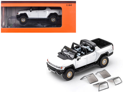 2022 GMC Hummer EV Pickup Truck White 1/64 Diecast Model Car by GCD  free shipping USA