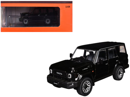 Toyota Land Cruiser (J76) RHD (Right Hand Drive) Black 1/64 Diecast Model Car by GCD  free shipping USA