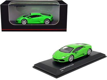 Lamborghini Huracan Coupe Bright Green 1/64 Diecast Model Car by Kyosho  free shipping USA
