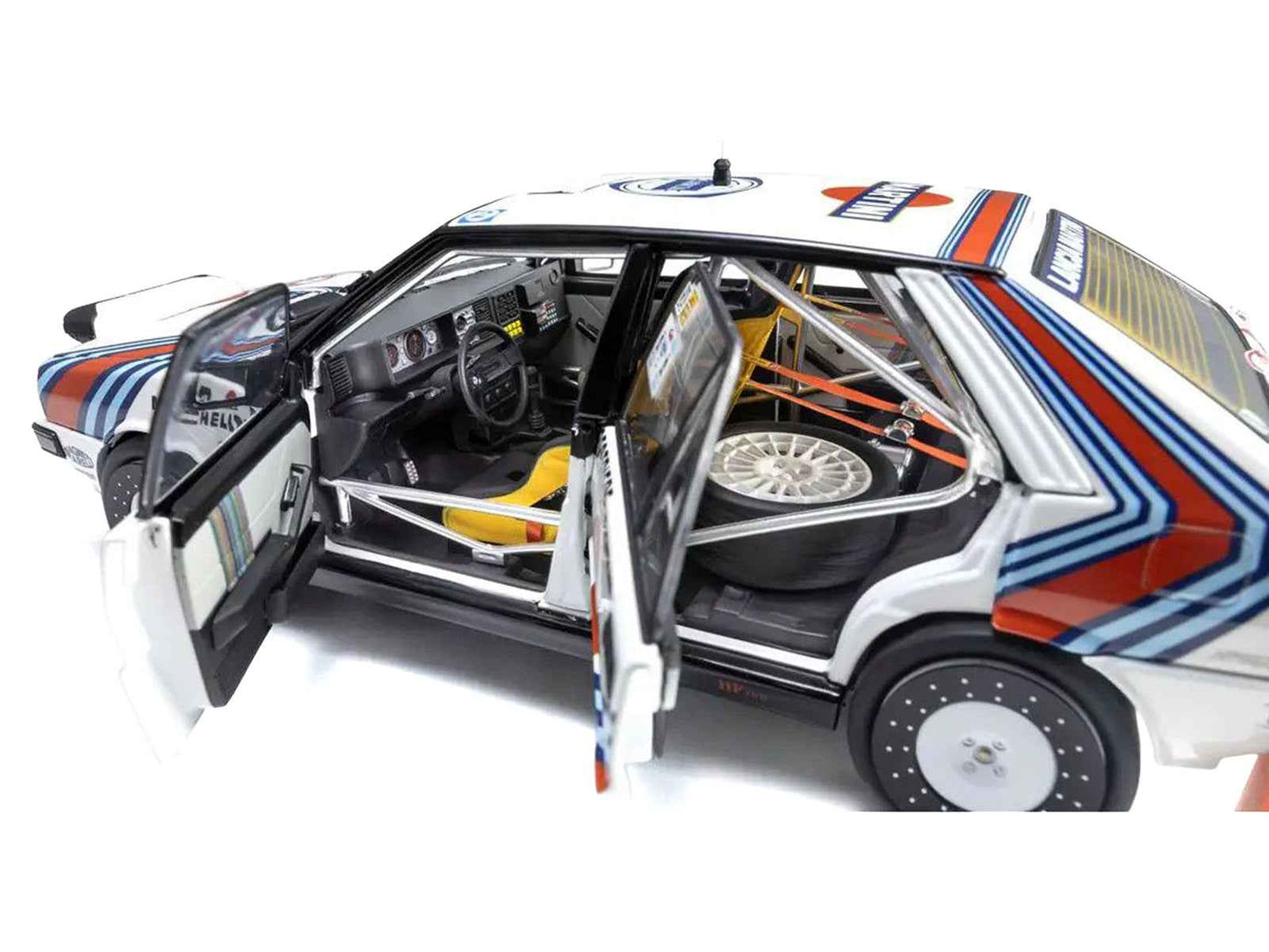 Lancia Delta HF 4WD #3 Bruno Saby - Jean-Francois Fauchille "Martini Racing" Winner "Rally Monte Carlo" (1988) 1/18 Diecast Model Car by Kyosho