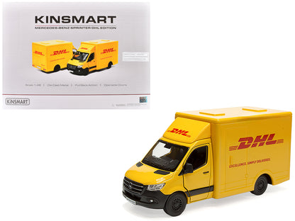 Mercedes-Benz Sprinter Van "DHL" Yellow 1/48 Diecast Model Car by Kinsmart  free shipping USA