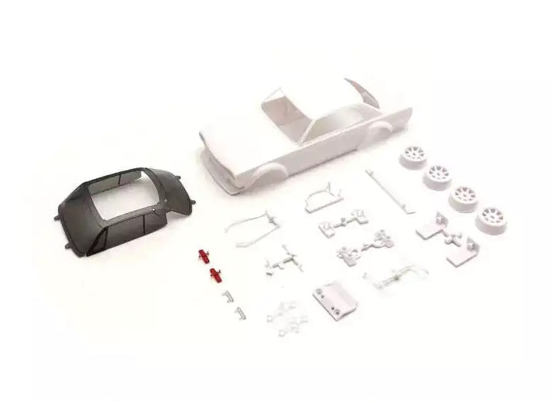 Kyosho MZN222 Mini-Z Skyline GT-R KPGC10 Racing 1972 White Body Set AWD Wheels