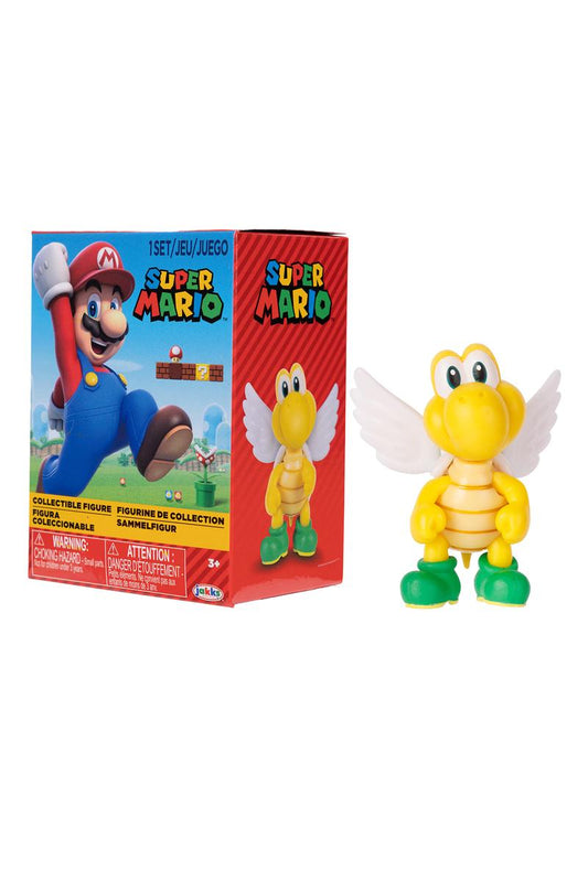 License 2 Play: Nintendo - Super Mario™ - Articulated Figures - Green Para Koopa Troopa - 2.5"