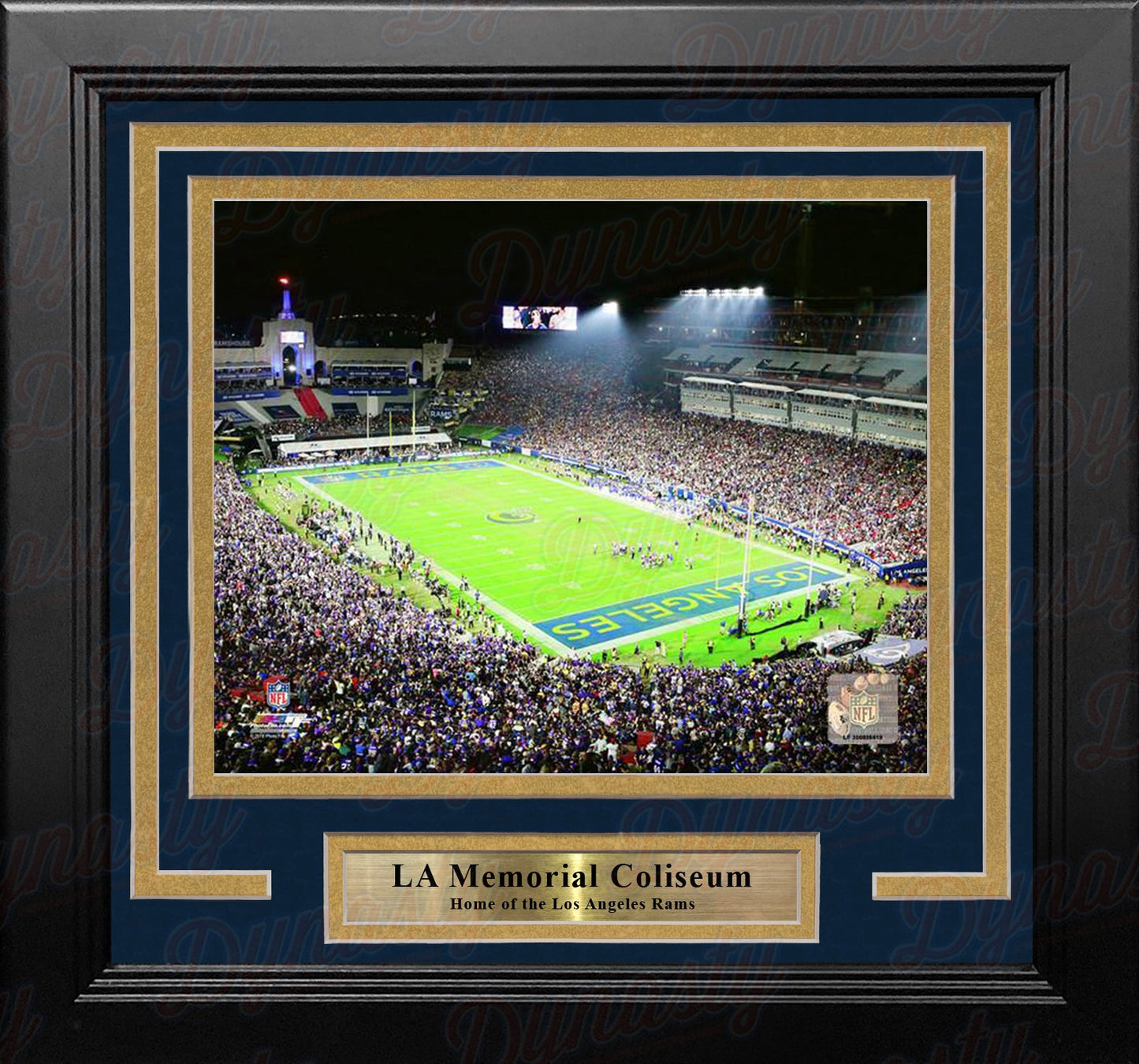 Los Angeles Rams LA Memorial Coliseum NFL Football 8" x 10" Framed and Matted Stadium Photo