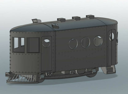 SJP-BS02 21-foot McKeen railcar