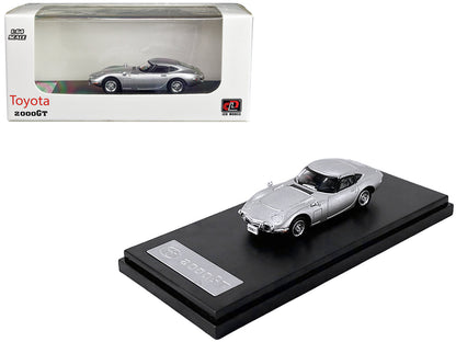 Toyota 2000GT RHD (Right Hand Drive) Silver Metallic 1/64 Diecast Model Car by LCD Models  free shipping USA