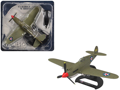 Curtiss P-40B Warhawk Aircraft "Hawaii" (1945) United States Army Air Forces "Planes of World War II" Series 1/72 Diecast Model Airplane by Luppa  free shipping USA