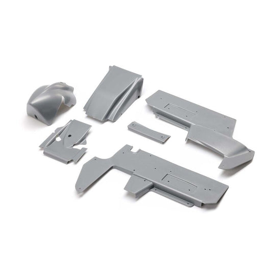 Losi LOS-1889 Body Panel Set, Silver: 22S Sprint
