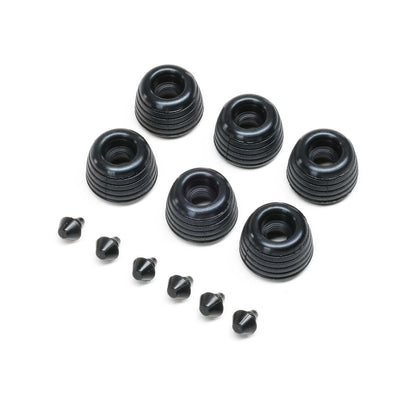 Losi LOS2288 Rubber Lean Bar Wheels Stops
