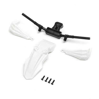 Losi LOS2304 White Fender Handguards Handlebars
