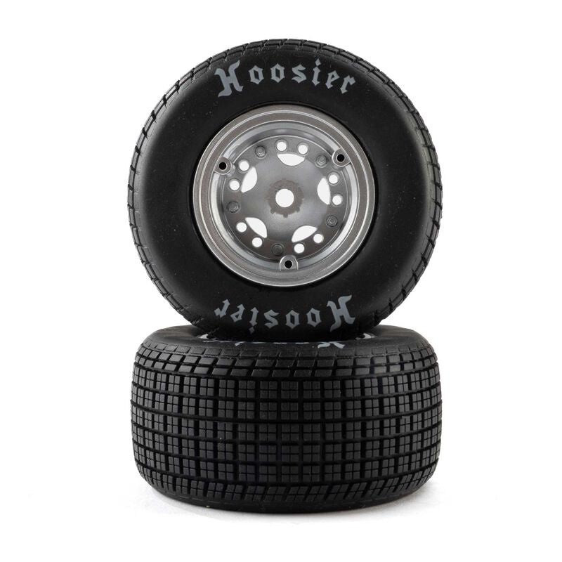 Losi 22S DLM Hoosier Soft Tires Mounted Satin Aluminum LOS-4641