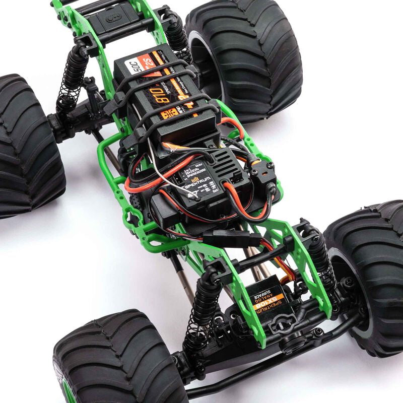 Losi (LOS01026T1) 1/18 Mini LMT 4X4 Brushed Monster Truck RTR Grave Digger GREEN
