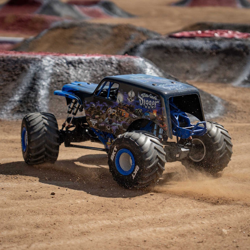Losi 1/8 LMT 2.0 Son-Uva Digger 4X4 Solid Axle Brushless Monster Truck RTR, Blue