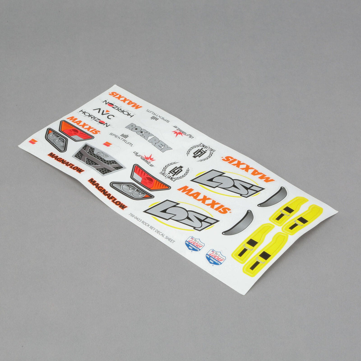 Losi LOS239001 Fluorescent Yellow Decal Sheet