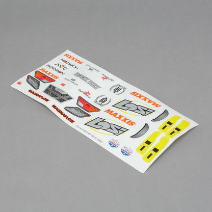 Losi LOS239001 Fluorescent Yellow Decal Sheet