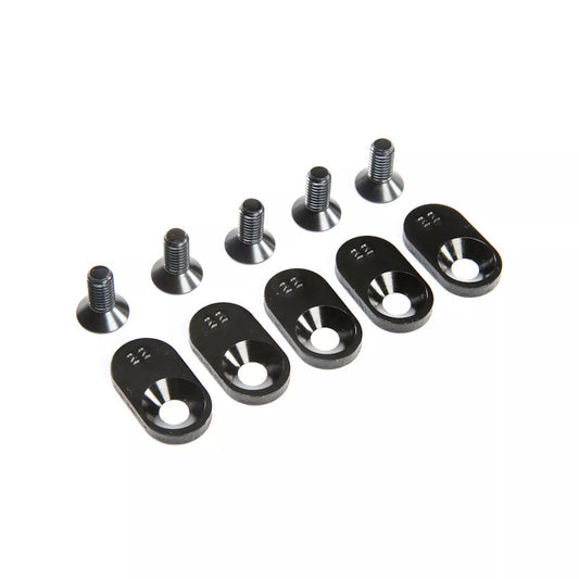 Losi 252107 5ive-T 2.0 22T Engine Mounts Inserts (Black) (5)