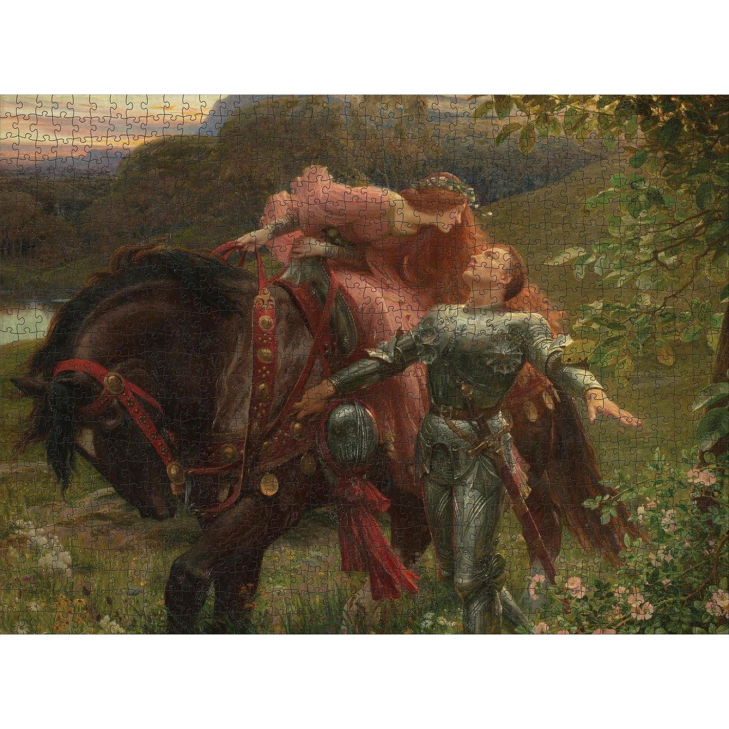 La Belle Dame Merci by Dicksee 1000 Piece Jigsaw Puzzle Pomegranate