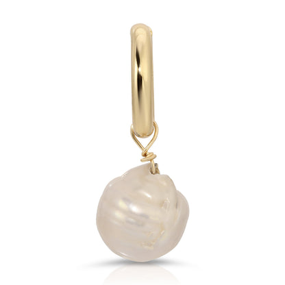 Large Baroque Pearl Pendant by eklexic jewelry