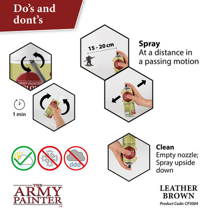 Army Painter Colour Primer: Leather Brown