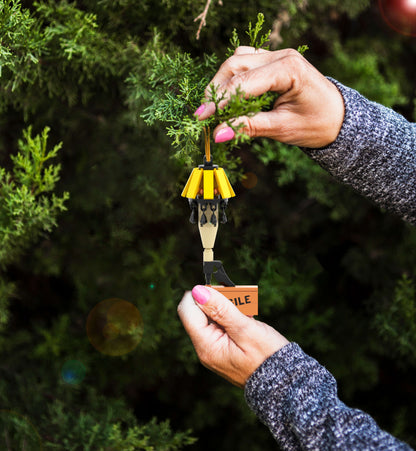Christmas Story Leg Lamp Display - Christmas Ornament - Custom Printed - Made Using LEGO® Parts
