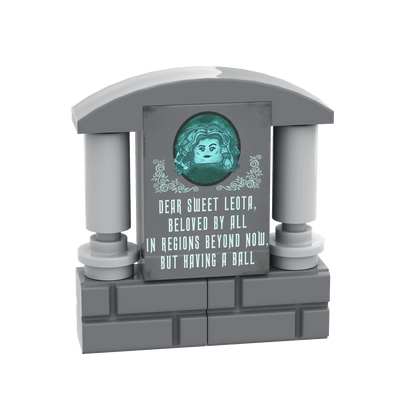 "Leota" Tombstone - Halloween MOC - Custom Printed - Made Using LEGO® Parts