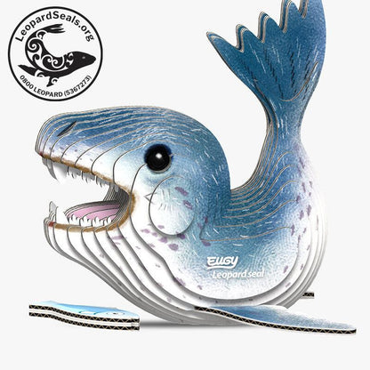 Leopard Seal 3D Cardboard Model Kit Eugy