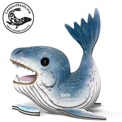 Leopard Seal 3D Cardboard Model Kit Eugy