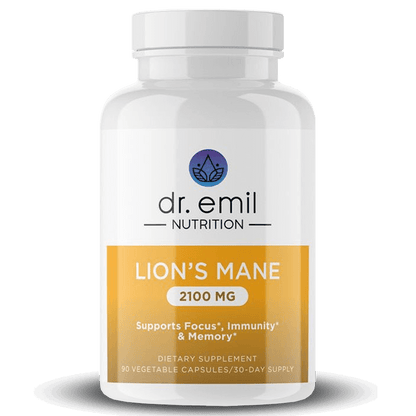 Lions Mane Mushroom Capsules by Dr Emil Nutrition
