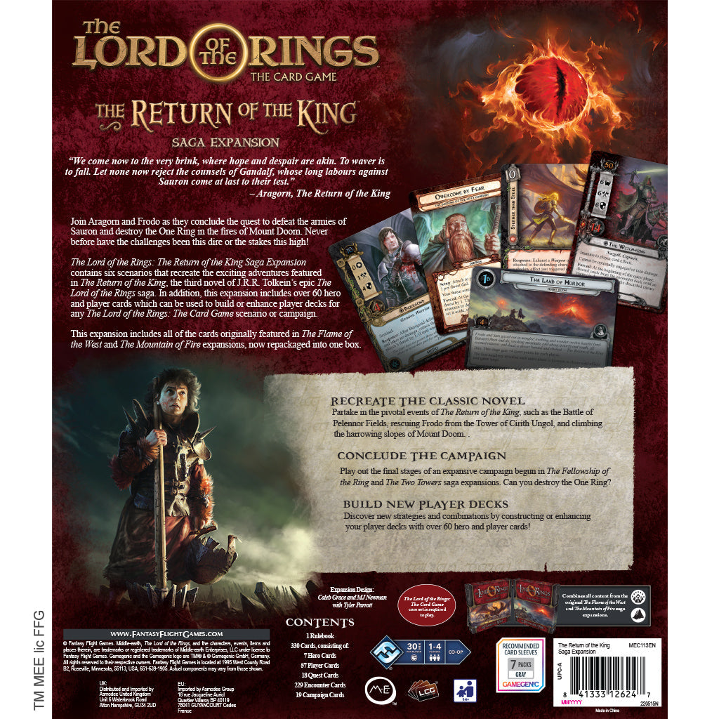 Lord of the Rings LCG: Return of the King Saga Expansion