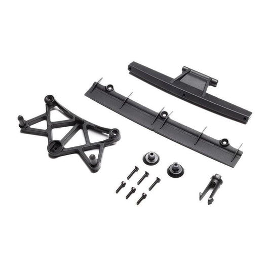 Losi LOS-3781 Clipless Body Mount & Spoiler, Body: GROM ALM