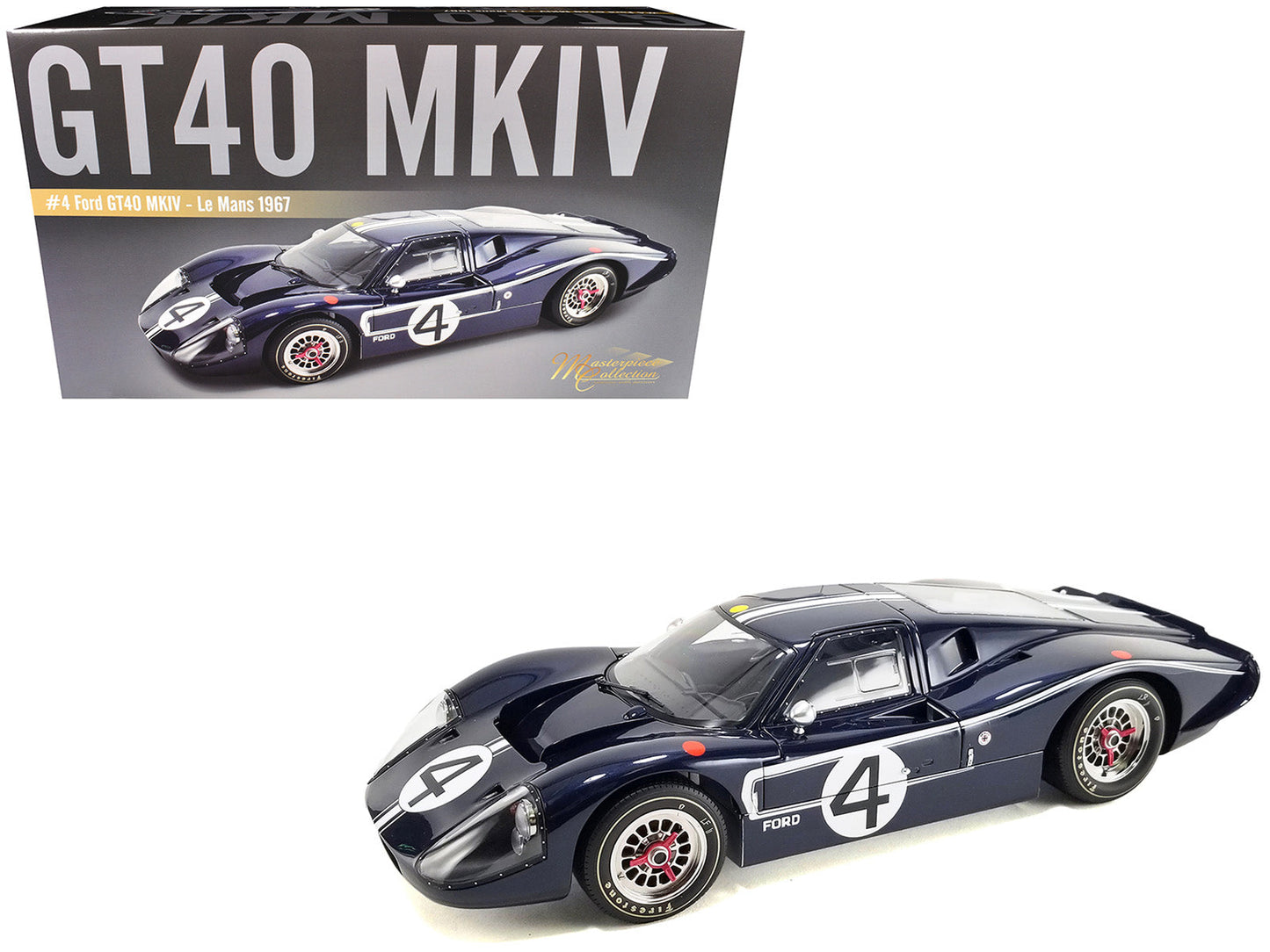 Ford GT40 MKIV #4 Denny Hulme - Lloyd Ruby "Holman & Moody" "24 Hours of Le Mans" (1967) "Masterpiece Collection" 1/12 Diecast Model Car by ACME  free shipping USA