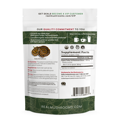 Turkey Tail Extract - Bulk Powder by Real Mushrooms