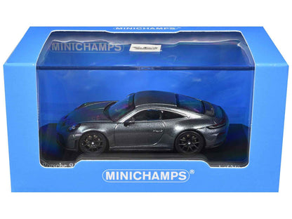 2025 Porsche 911 (992.2) GT3 Touring Gray Metallic Limited Edition to 240 pieces Worldwide 1/64 Diecast Model Car by Minichamps