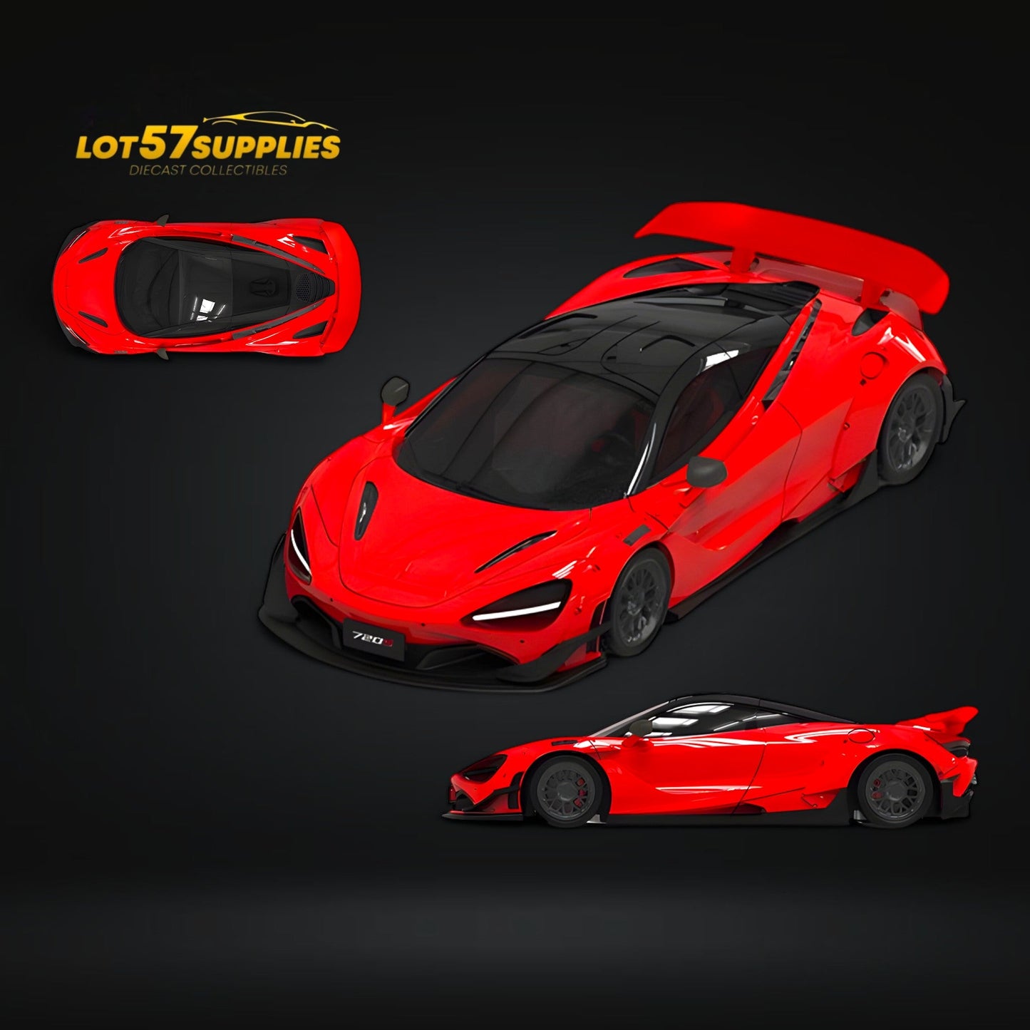 (Pre-Order) SUPCAR McLaren 720S - Red 1:64