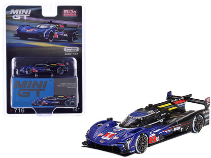 Cadillac V-Series.R #2 Earl Bamber - Alex Lynn - Richard Westbrook "Cadillac Racing" 3rd Place "24 Hours of Le Mans" (2023) Limited Edition to 5400 pieces Worldwide 1/64 Diecast Model Car by Mini GT  free shipping USA