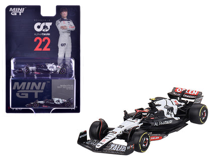 AlphaTauri AT04 #22 Yuki Tsunoda Formula One F1 "Australian GP" (2023) Limited Edition 1/64 Diecast Model Car by Mini GT  free shipping USA