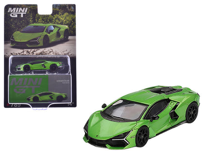 Lamborghini Revuelto Verde Selvans Green Metallic Limited Edition 1/64 Diecast Model Car by Mini GT  free shipping USA