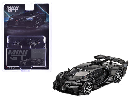 Bugatti Vision Gran Turismo Black and Carbon Limited Edition 1/64 Diecast Model Car by Mini GT  free shipping USA