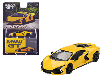 Lamborghini Revuelto Giallo (Yellow) Limited Edition 1/64 Diecast Model Car by Mini GT  free shipping USA